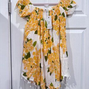 NWT Fighting Eel Ava Sky vanilla bougainvilliea dress sunkiss sz XS NEW